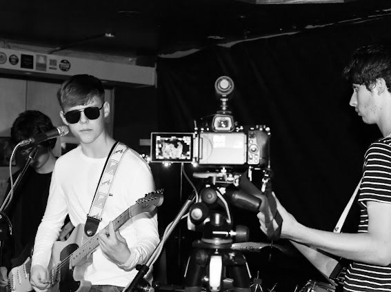 The Fleecers being filmed live at The Spinning Top